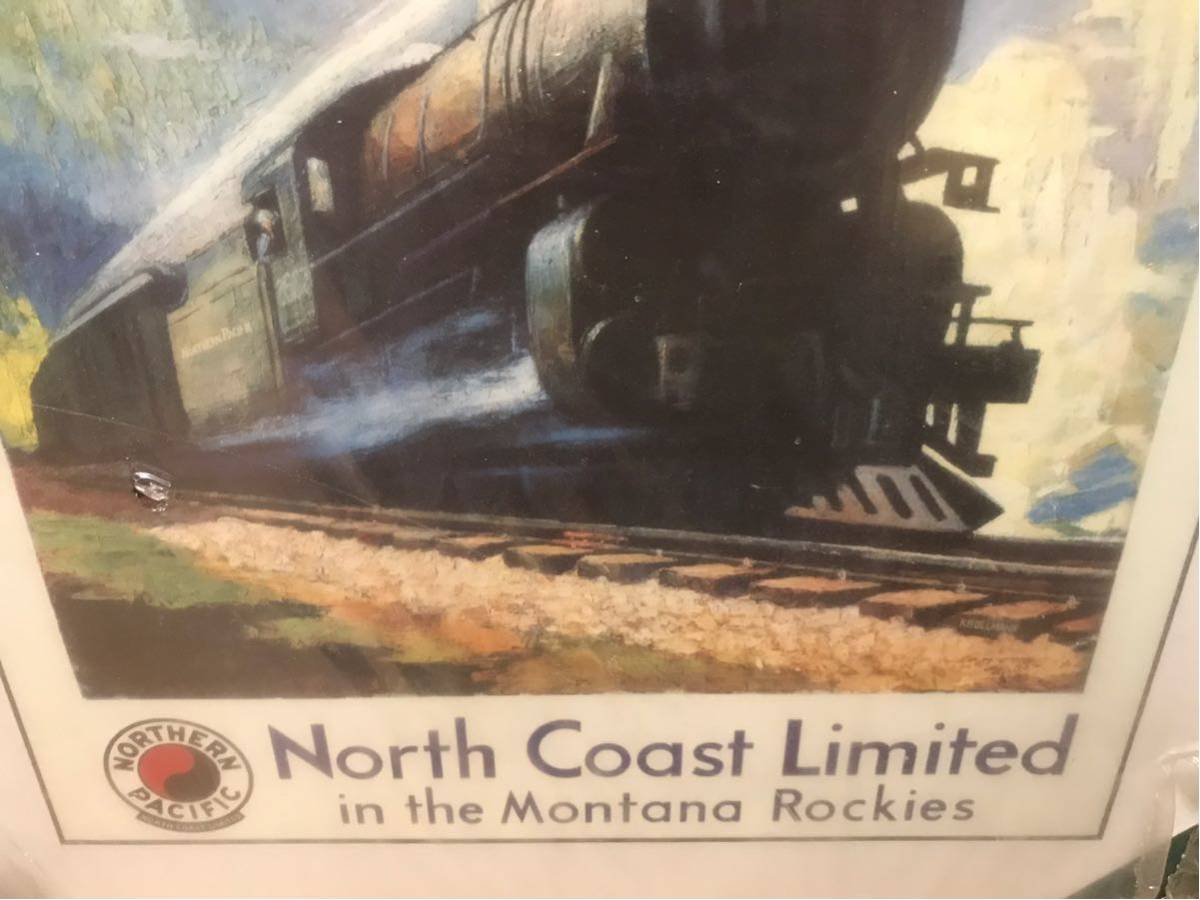 New Century Picture Corp. プリント絵 North Coast Limited in the Montana Rockies ノースコーストリミテッド ノーザンパシフィック鉄道_画像4