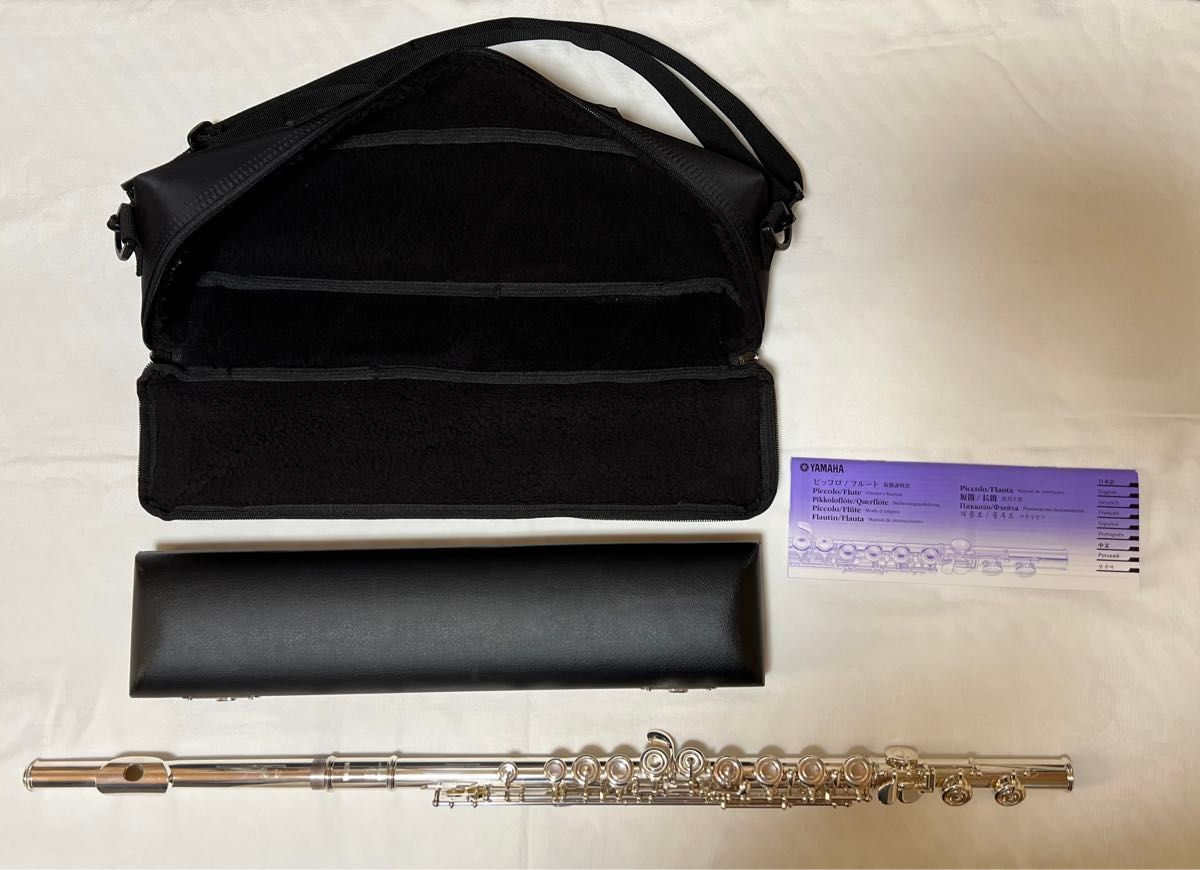 YAMAHA フルート YFL-412 ケース ケースカバー 取扱説明書付き YAMAHA フルート YFL-412 ケース ケースカバー 取扱説明書付き