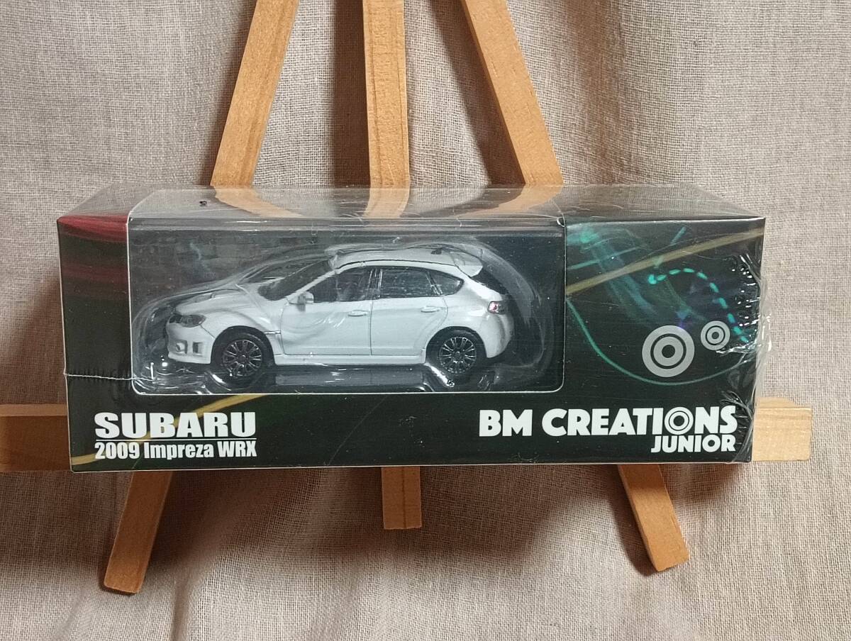 ■未開封■ BM CREATIONS 1/64 スバル 2009 インプレッサ WRX 白 右ハンドルの画像1