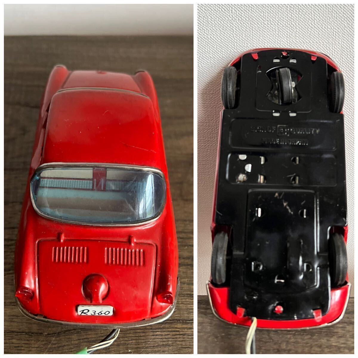  подлинная вещь Mazda mazda R360 купе жестяная пластина миникар Model Pet старый машина красный фигурка автомобиль известная машина retro машина car. плата магазин 