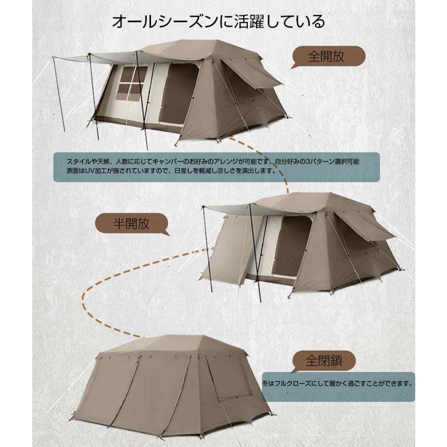 Naturehike ワンタッチ テント　交換対応フライシート単品　　4~6人用 ロッジ型テント 小部屋テント　パークテント キャンプテント_画像7