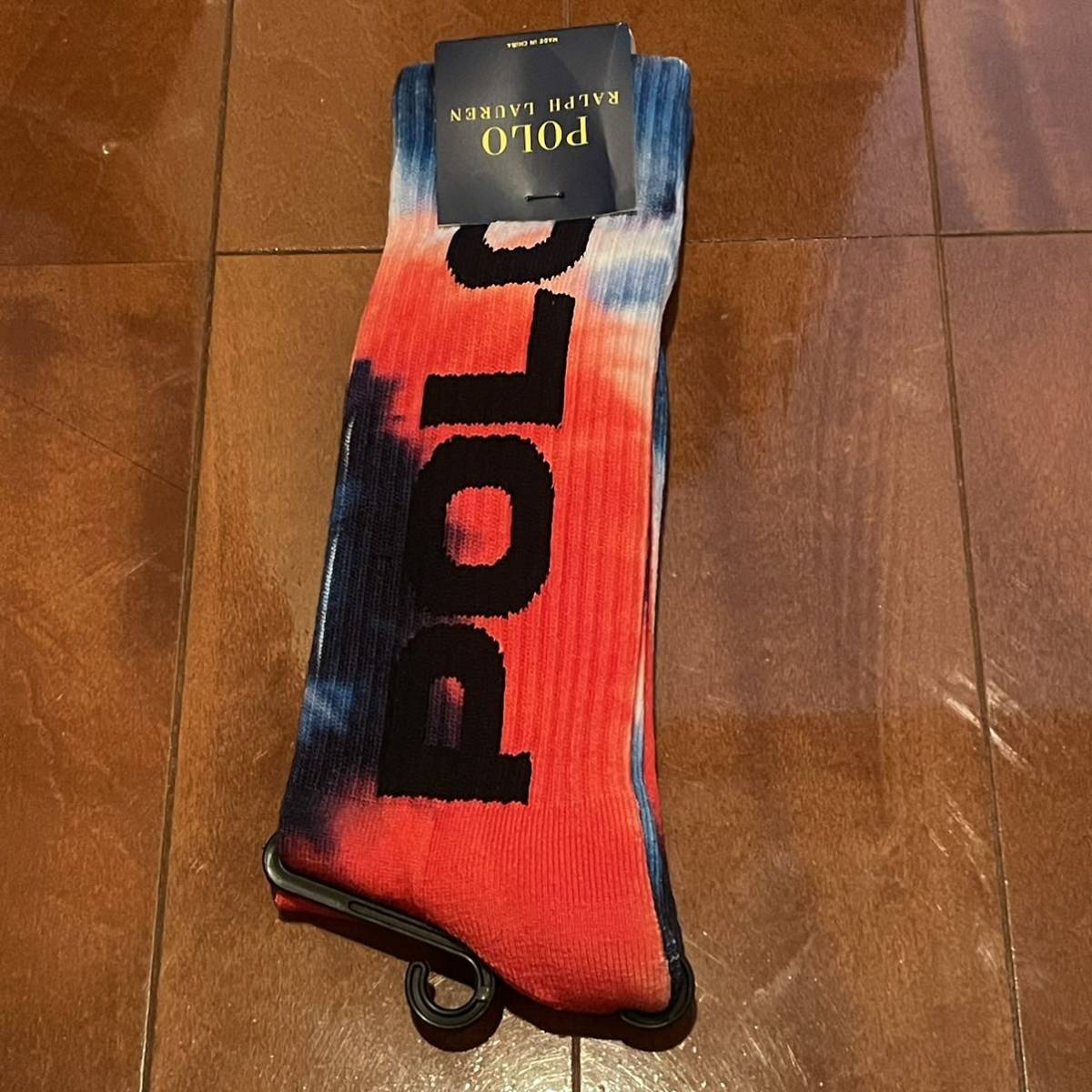 POLO RALPH LAUREN TIEDYE CREW SOCKS ラルフローレン タイダイ染め　ソックス　靴下　フリーサイズ_画像1