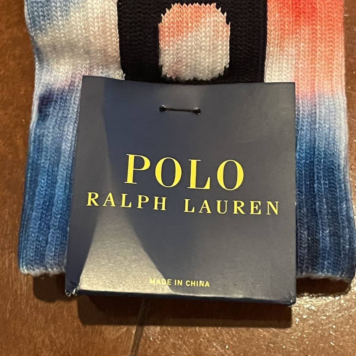 POLO RALPH LAUREN TIEDYE CREW SOCKS ラルフローレン タイダイ染め　ソックス　靴下　フリーサイズ_画像3