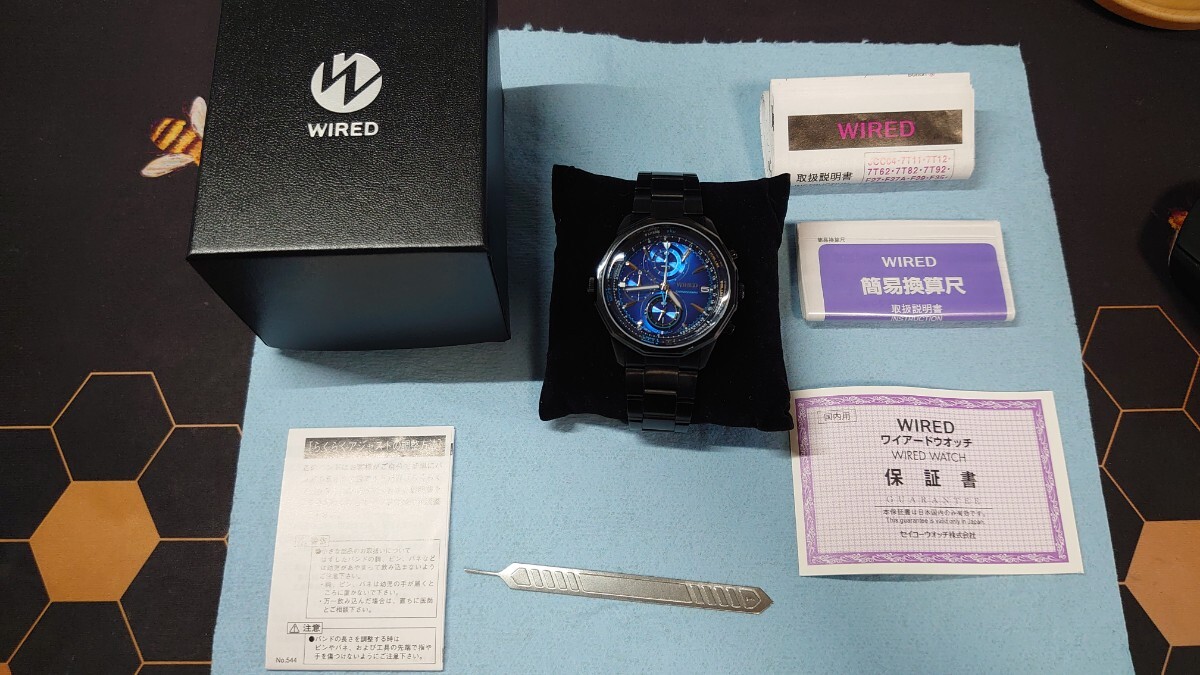 【SEIKO WIRED】VK67-K090 Chronograph Watch with Conversion Scale 腕時計 ワイアード セイコー F-1の画像6