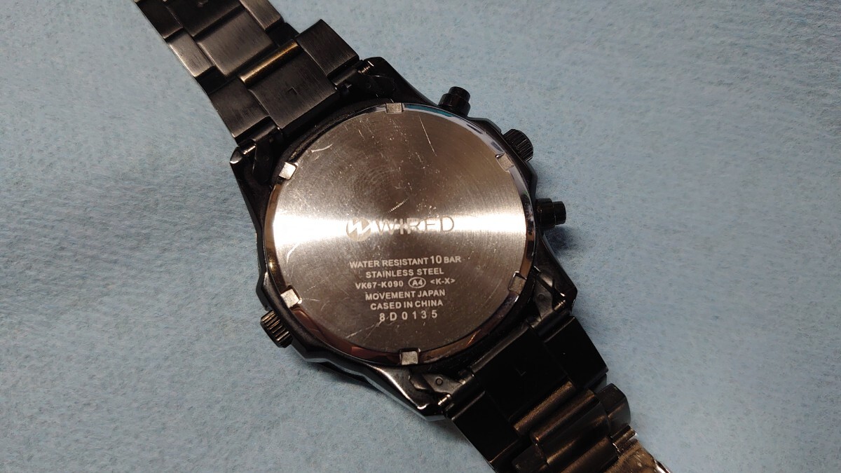 【SEIKO WIRED】VK67-K090 Chronograph Watch with Conversion Scale 腕時計 ワイアード セイコー F-1の画像5