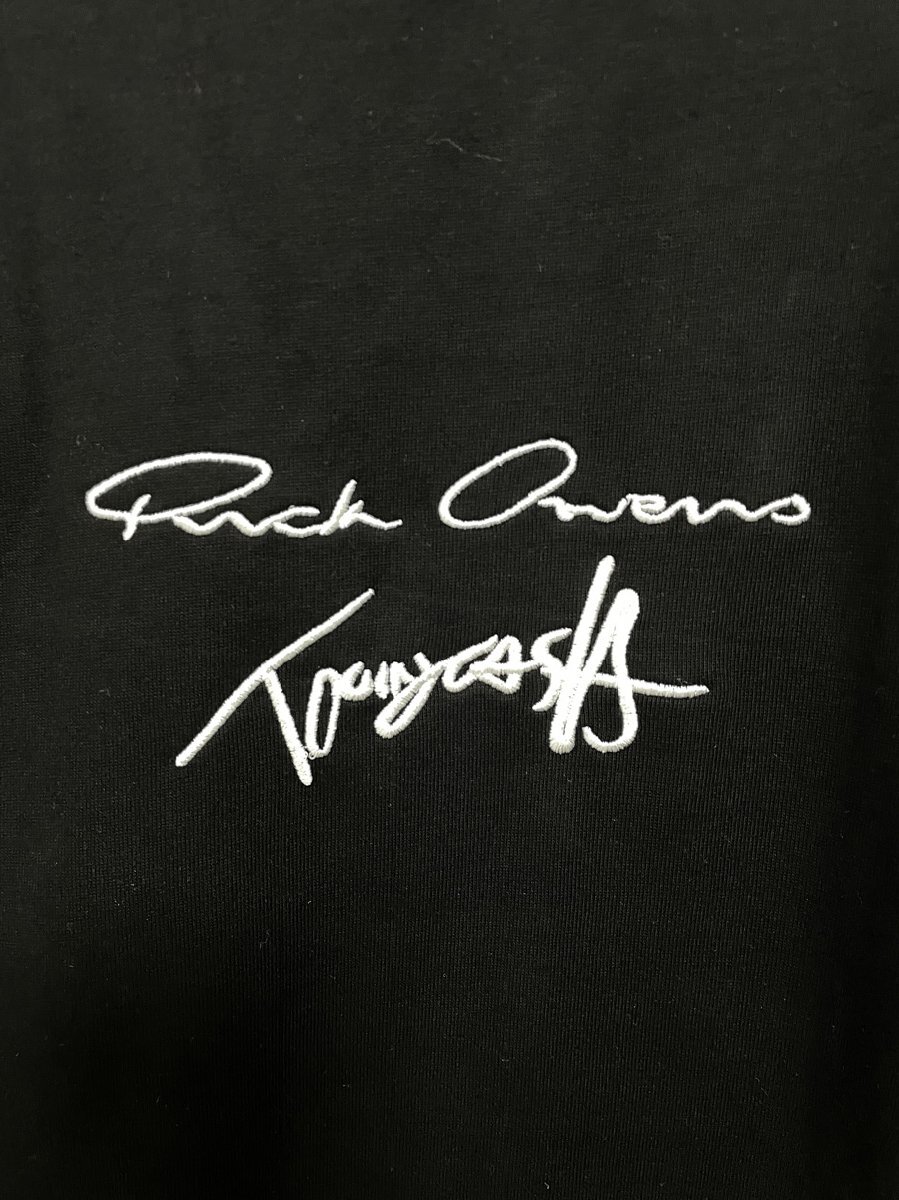 RICK Owens x Tommy Cash リックオウエンス Rick Owens TOMMY トミー Tシャツ カットソー 半袖 ロゴ ブラック 希少 中古 Lサイズの画像4