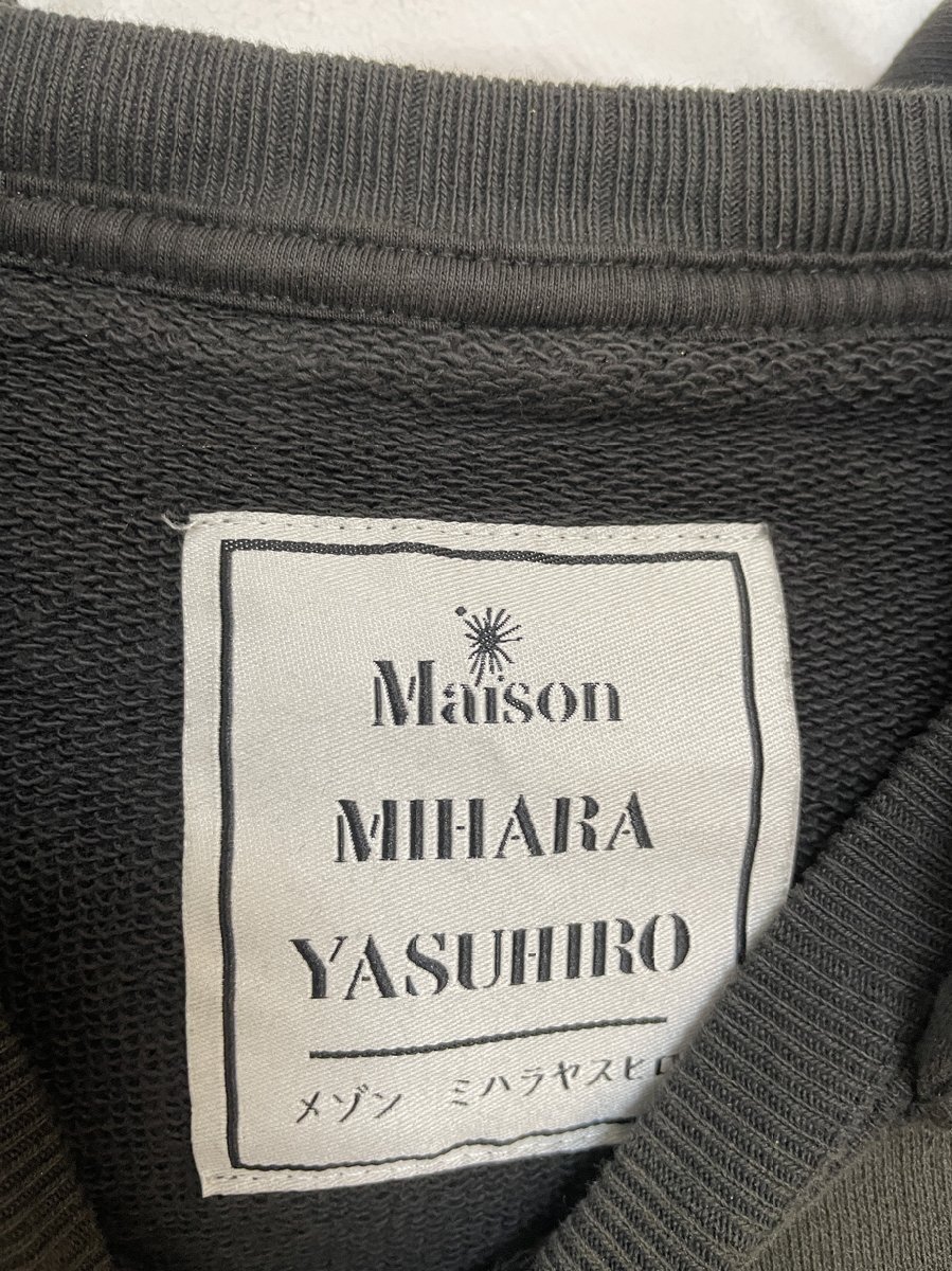MAISON MIHARA YASUHIRO メゾンミハラヤスヒロ 希少 プリントパーカー 希少 中古 サイズ46_画像4