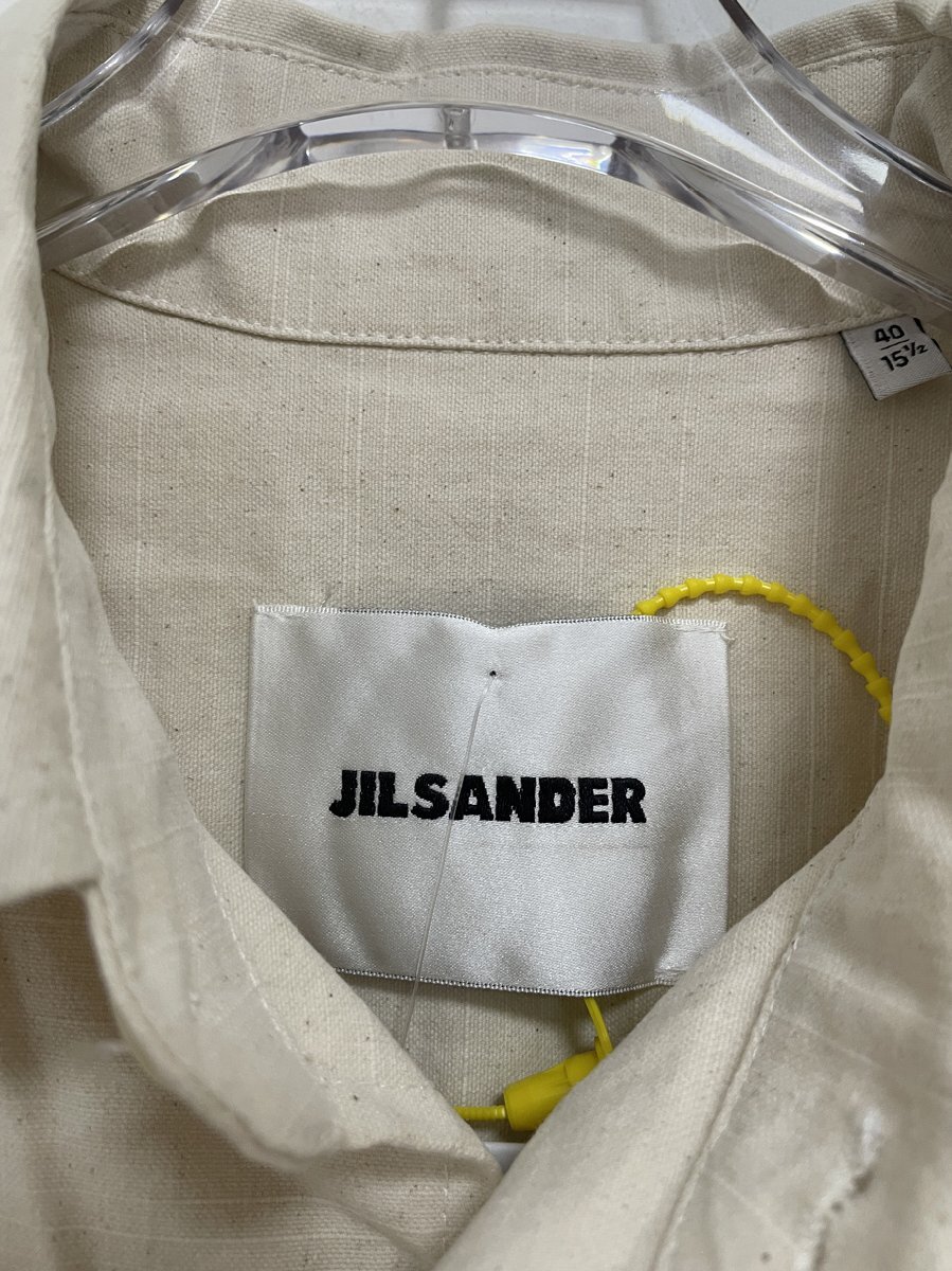 Jil Sander ジルサンダー MALFILE SELVEDGE CANVAS SHIRTシャツ シャツ 希少 中古 サイズ:40_画像6