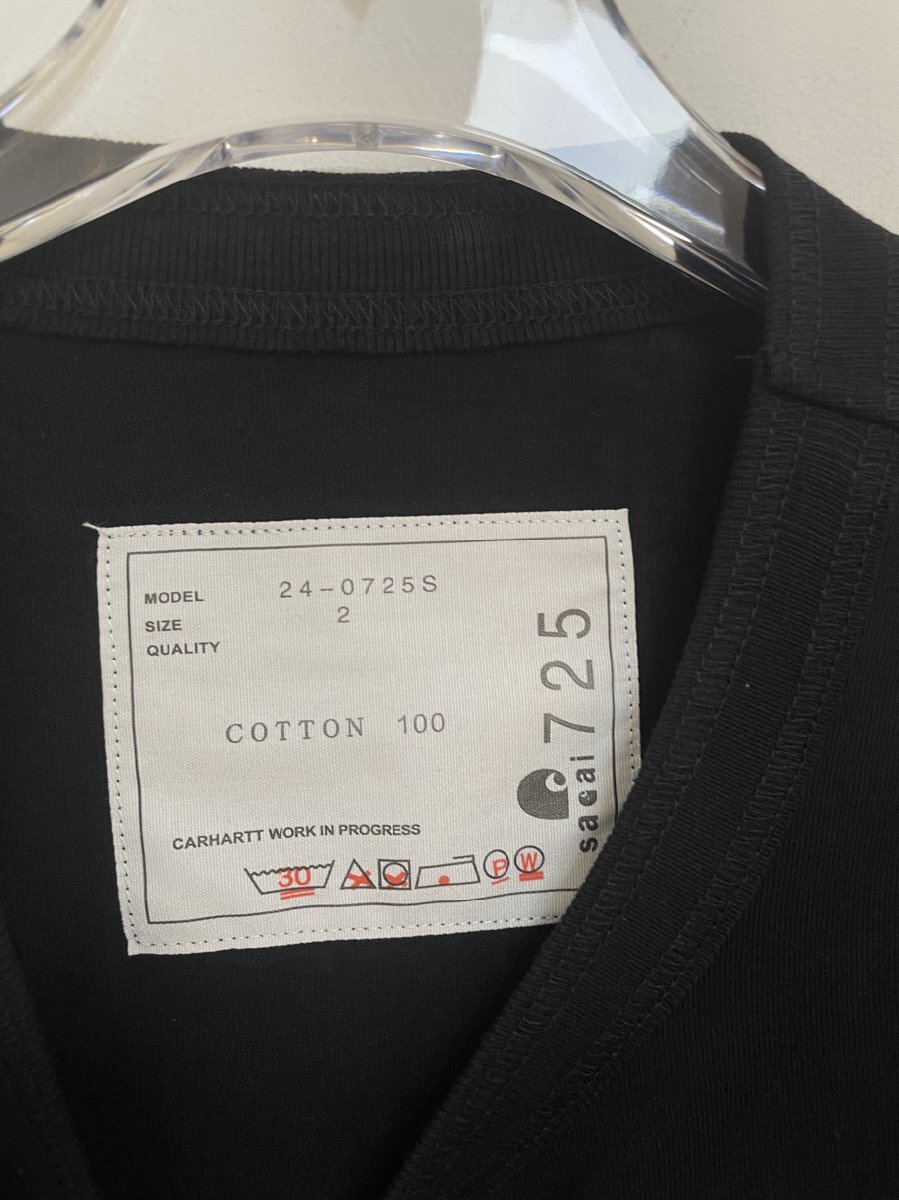 sacai (サカイ) Nylon Twill x Cotton Jersey T-Shirt Tシャツカットソー メンズ 中古 希少 サイズ:M_画像5