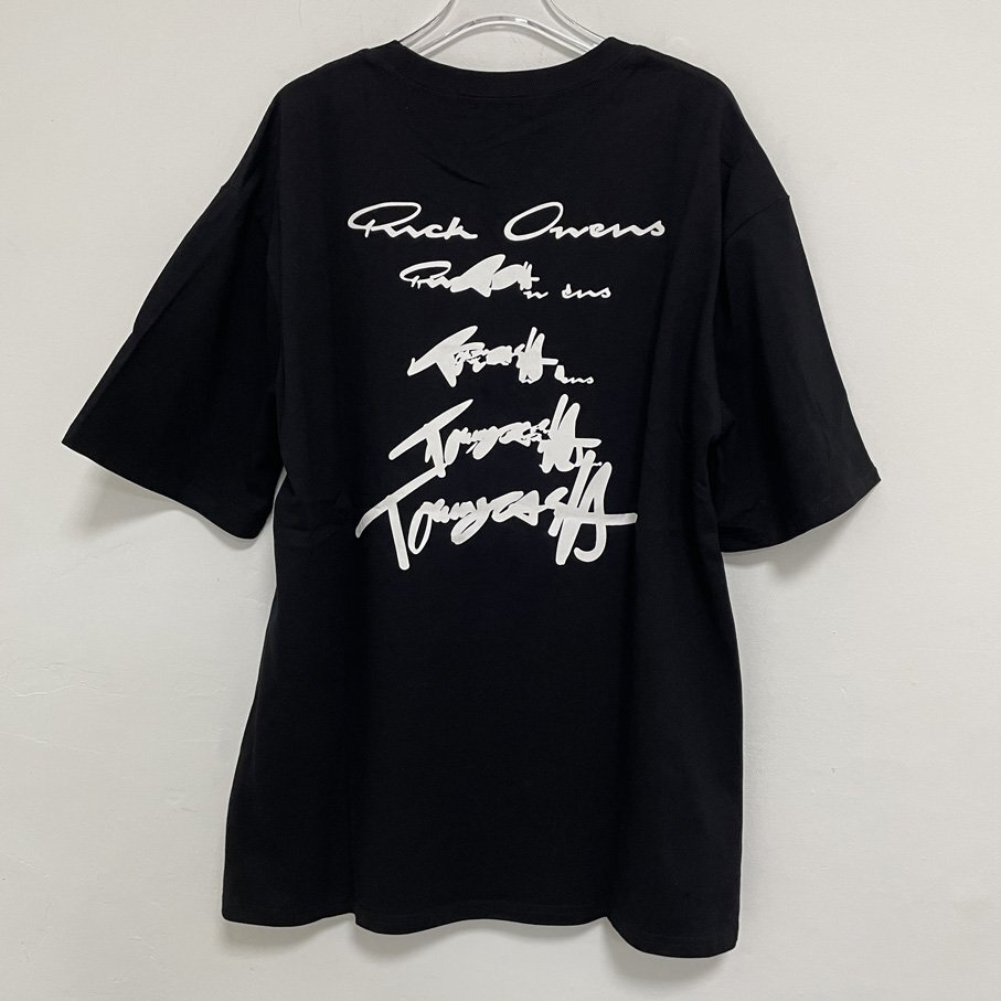 RICK Owens x Tommy Cash リックオウエンス Rick Owens TOMMY トミー Tシャツ カットソー 半袖 ロゴ ブラック 希少 中古 Lサイズの画像2