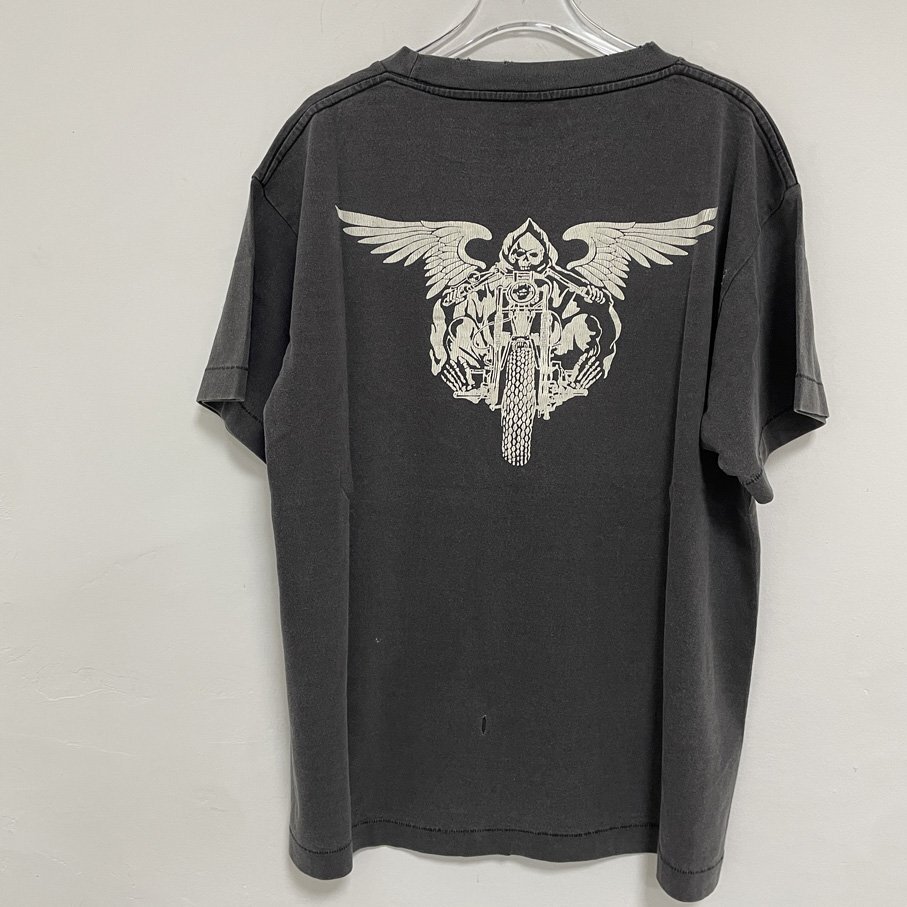 SAINT MICHAEL x NEIGHBORHOOD セントマイケル ネイバーフッド 23SS コラボTシャツ BLACK 希少 中古 Mサイズ_画像6