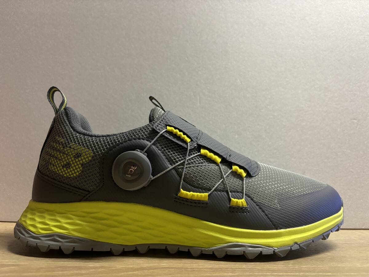 未使用 28cm 2E ニューバランス ゴルフシューズ MGB4700G グレー FRESH FOAM 4700 v1 SL BOA new balance