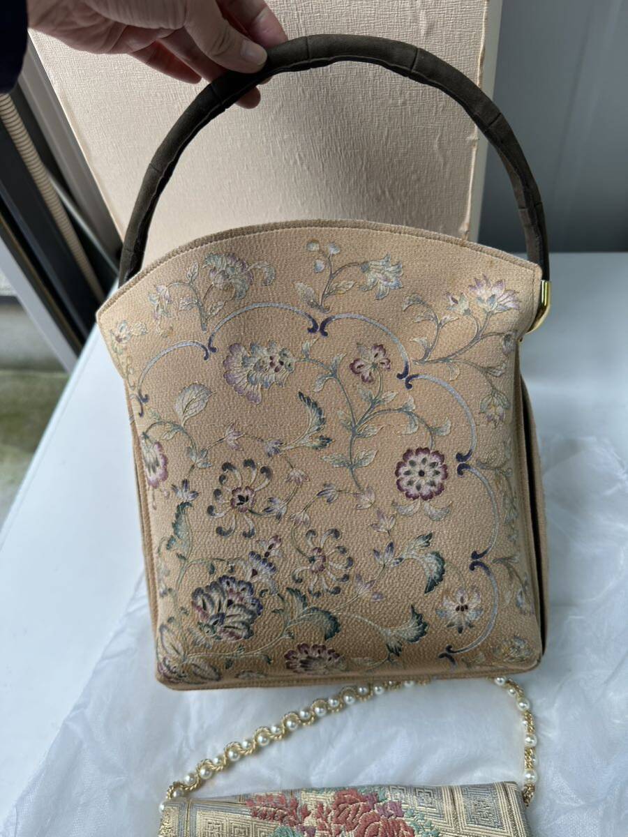 i45 OKAJIMAokajimaSOIERLE KYOTO bag Japanese clothing bag clutch bag floral print handbag 