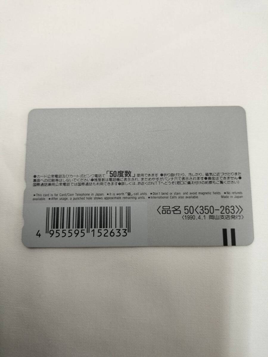 【未使用】 テレホンカード 竹久夢二 春隣 夢二郷土美術館蔵 50度数 テレカ 現状品_画像2
