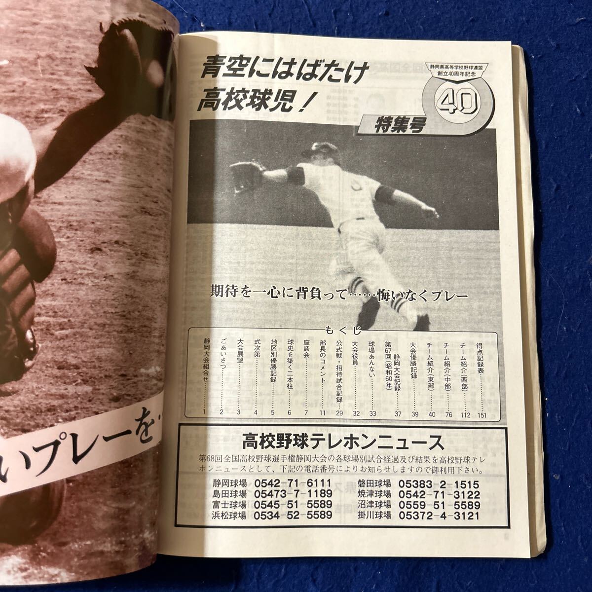 第68回全国高等学校野球選手権静岡大会◆パンフレット◆1986年◆甲子園◆半券つき◆高校野球◆スポーツ_画像6