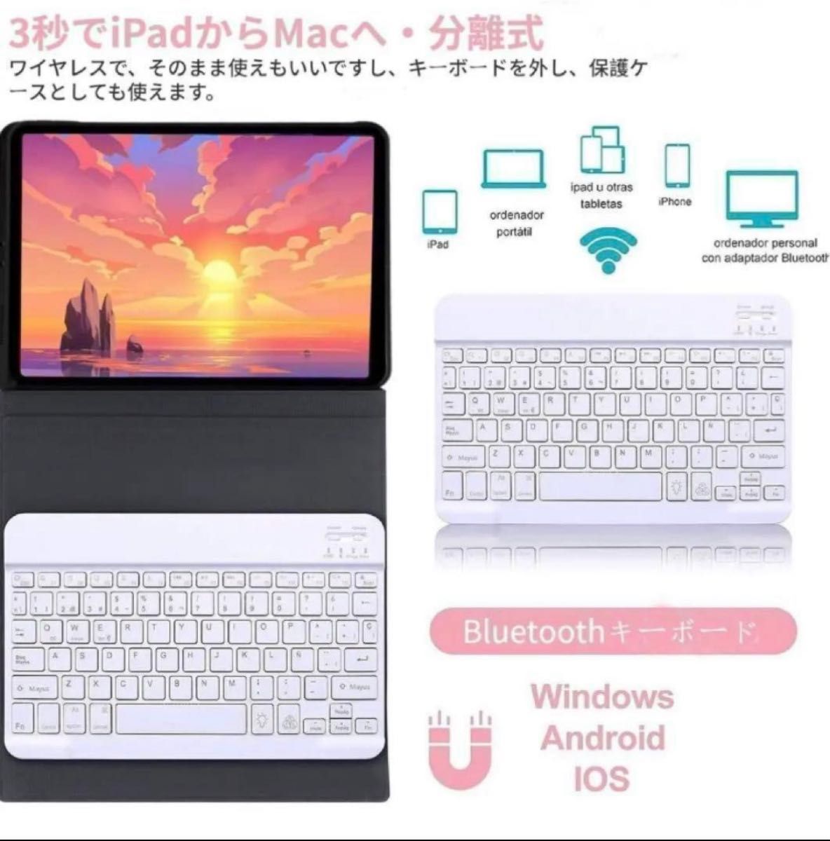 新品 iPad pro iPad air キーボード バックライト ケース 父の日 母の日