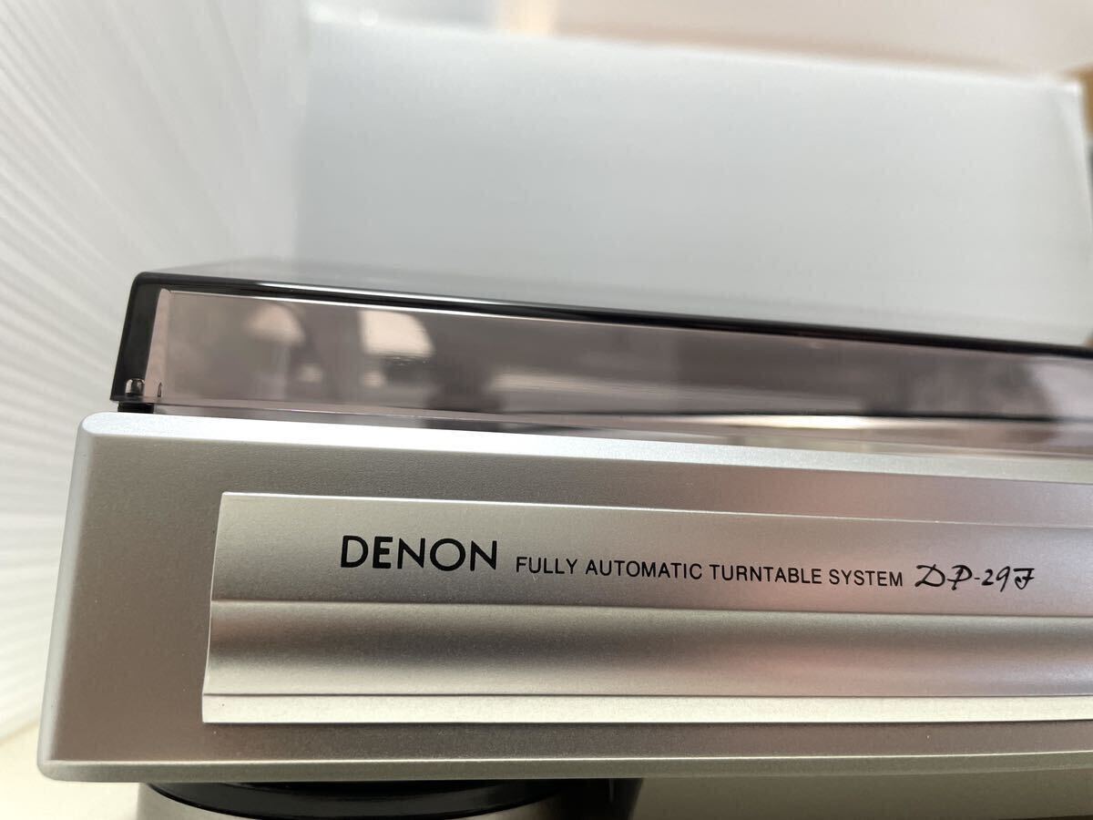 ほぼ新品 レコードプレーヤー DENON DP-29F ターンテーブル フルオート アナログ デノン デンオン 完動品_画像3