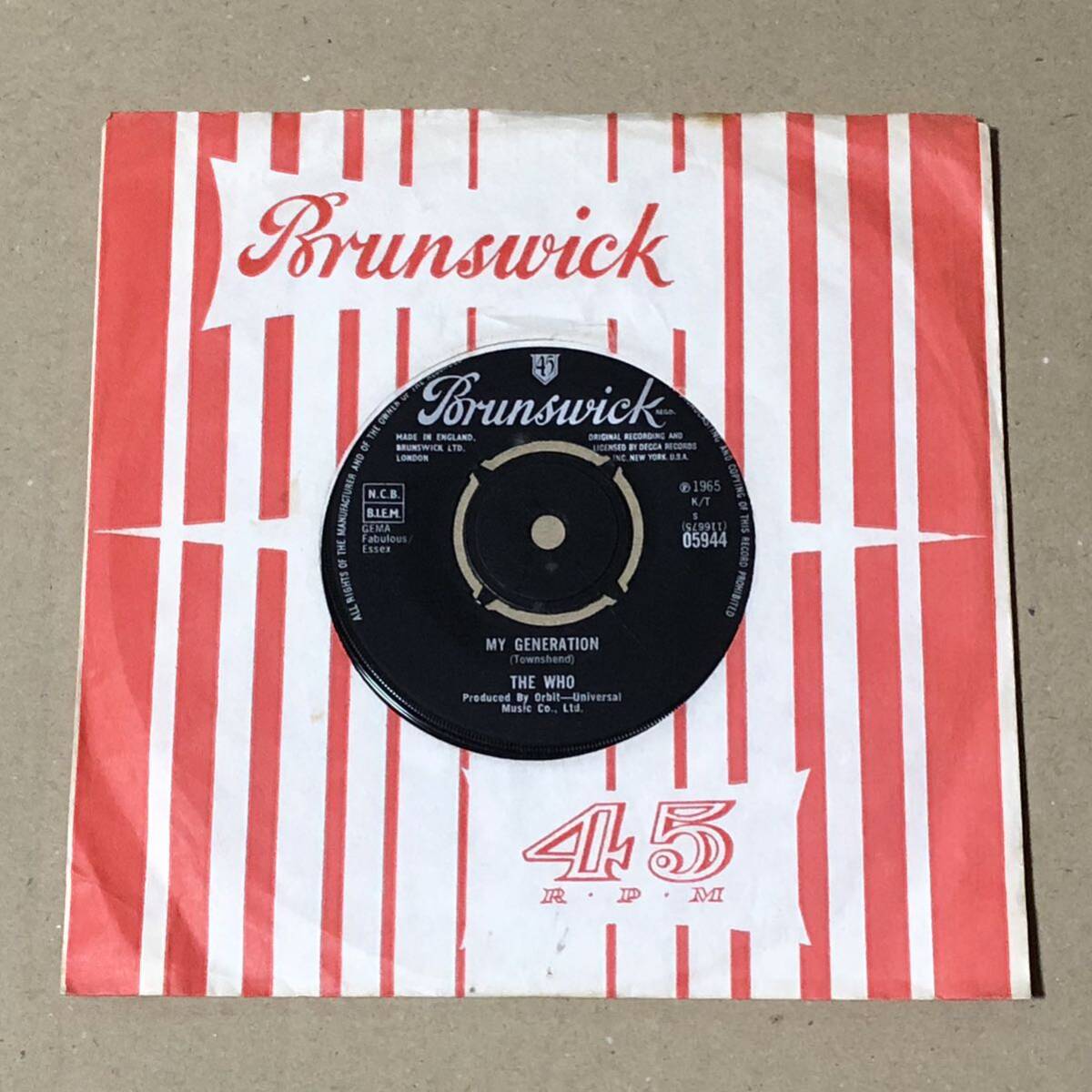 My Generation UK Orig Mono 7' Single_画像5