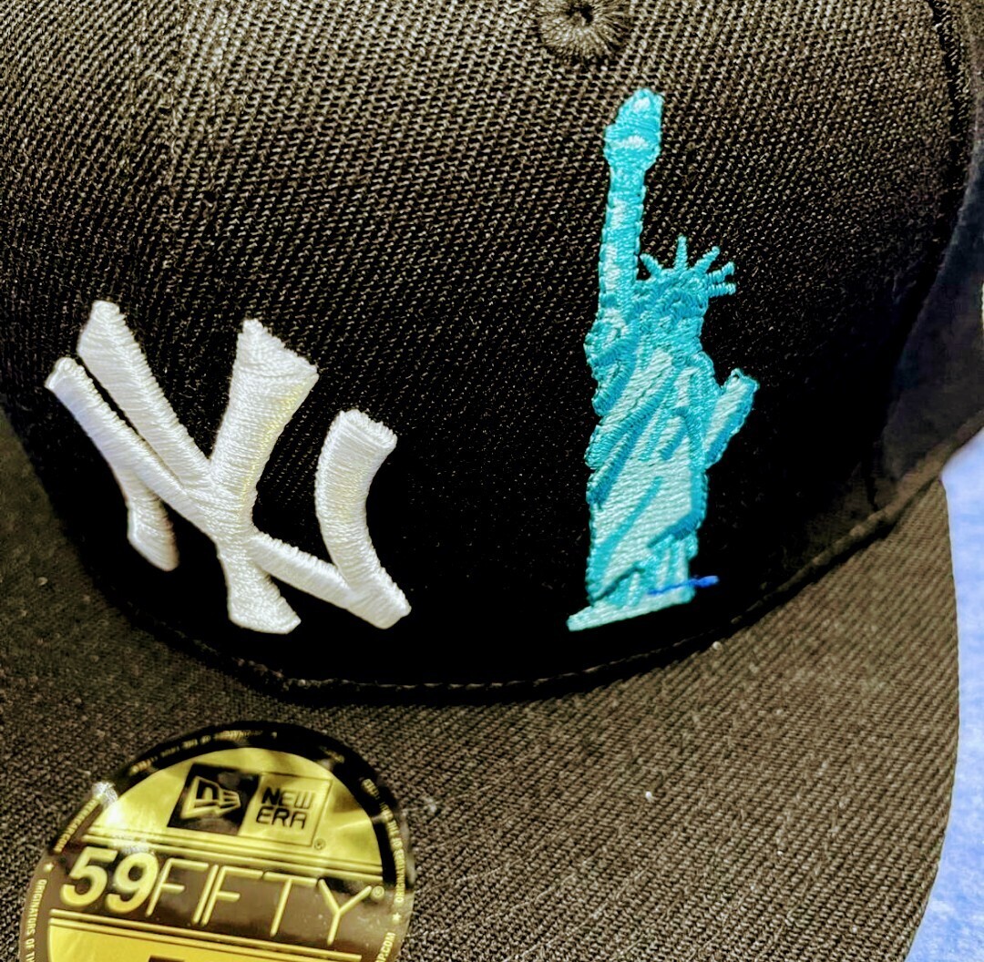 MLB ニューヨークヤンキース ニューエラ 帽子 キャップ NEWERA 自由の女神 スタチューオブリバティー 田中将大 7 5/8 60.6cm_画像2