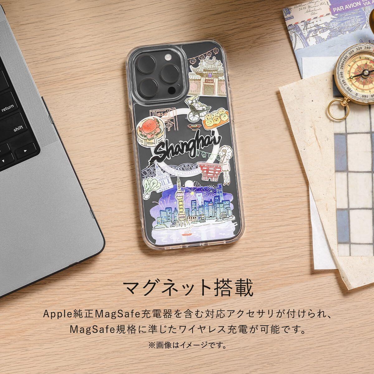 送料無料★SwitchEasy iPhone15ProMax ケース MagSafe マグネット付 クリア (トーキョー)_画像2