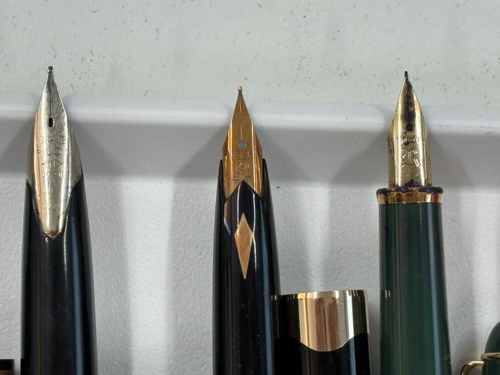 ★万年筆 ボールペン PILOT 21K 18K-WG 18K 14K パイロット 筆記用具 金 PLATINUM ELITE ROISSY PARKER_画像3