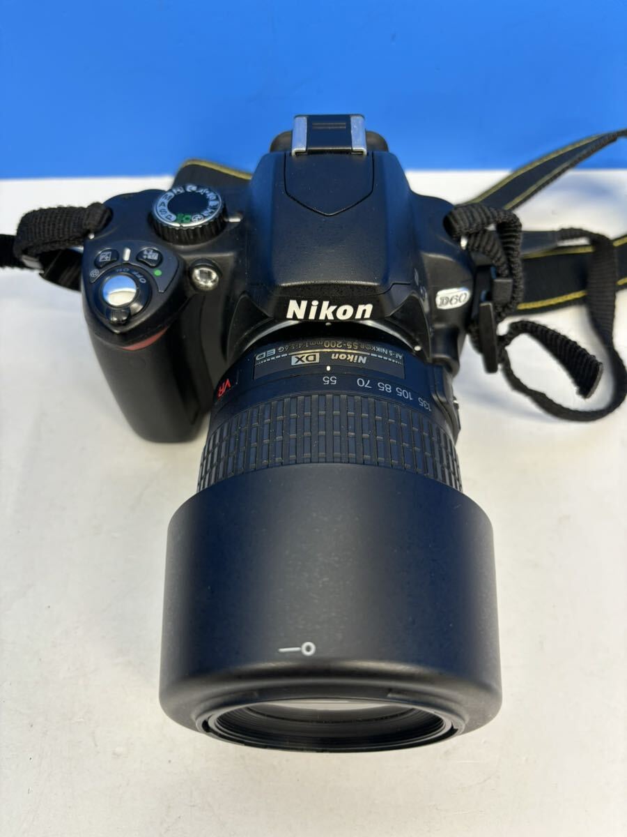 ★Nikon ニコン NIKKOR D60 NikonDX レンズ VR カメラ デジタル一眼レフカメラ 使用説明書付き ズーム AF ボディ_画像4