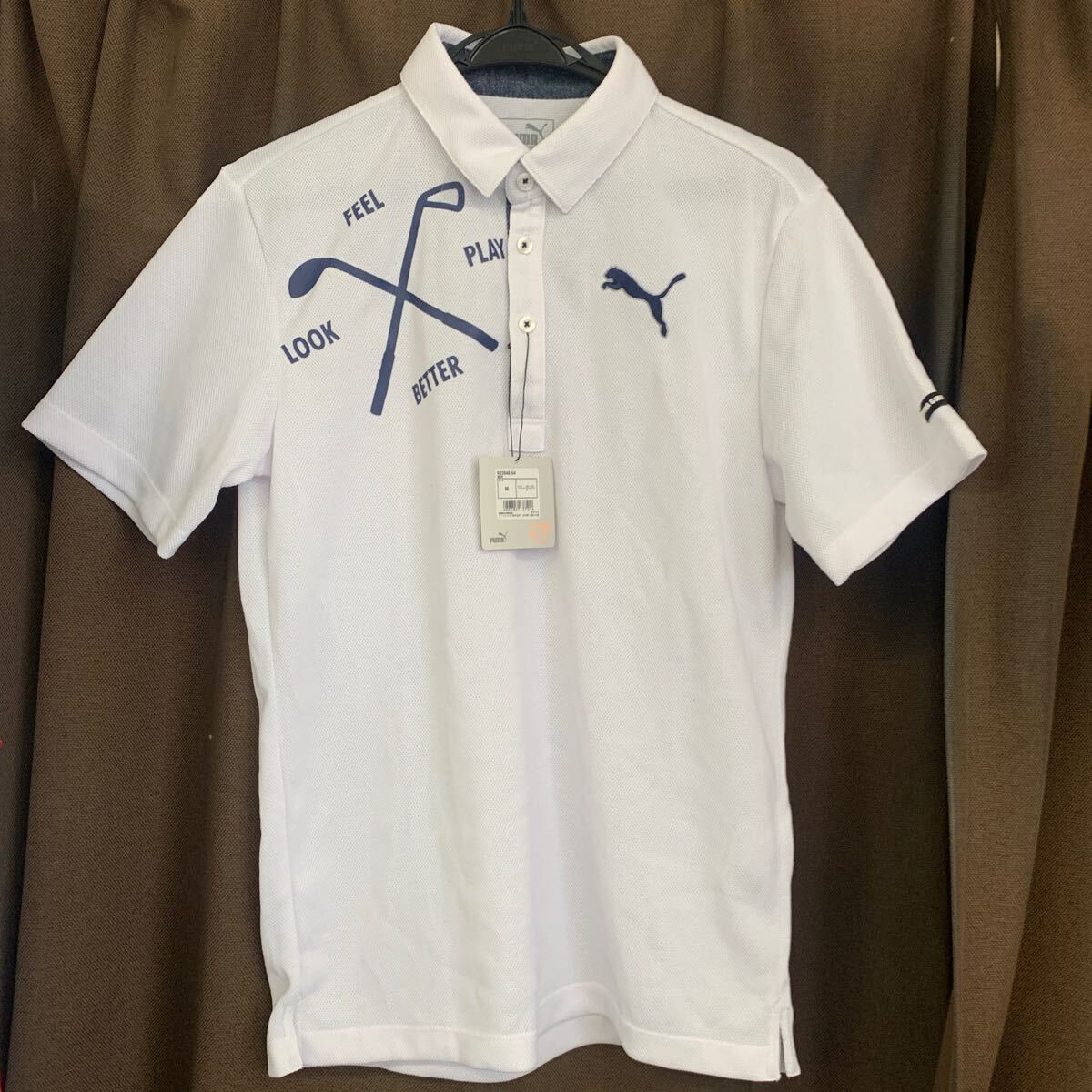 polo-shirt short sleeves polo-shirt with short sleeves Puma PUMA PUMA Golf Golf GOLF Golf wear men's MENS M size 