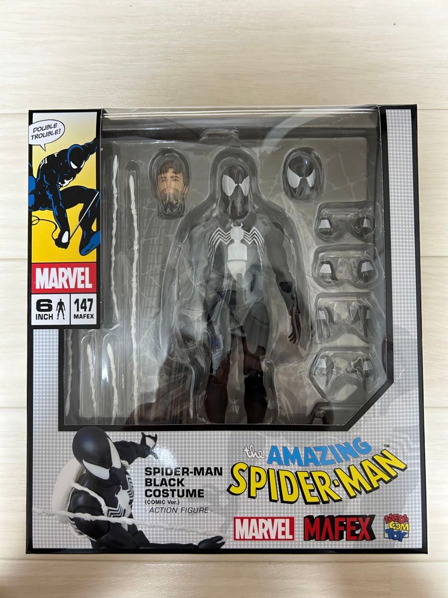 【新品】マフェックス スパイダーマン ブラックコスチューム COMIC Ver.