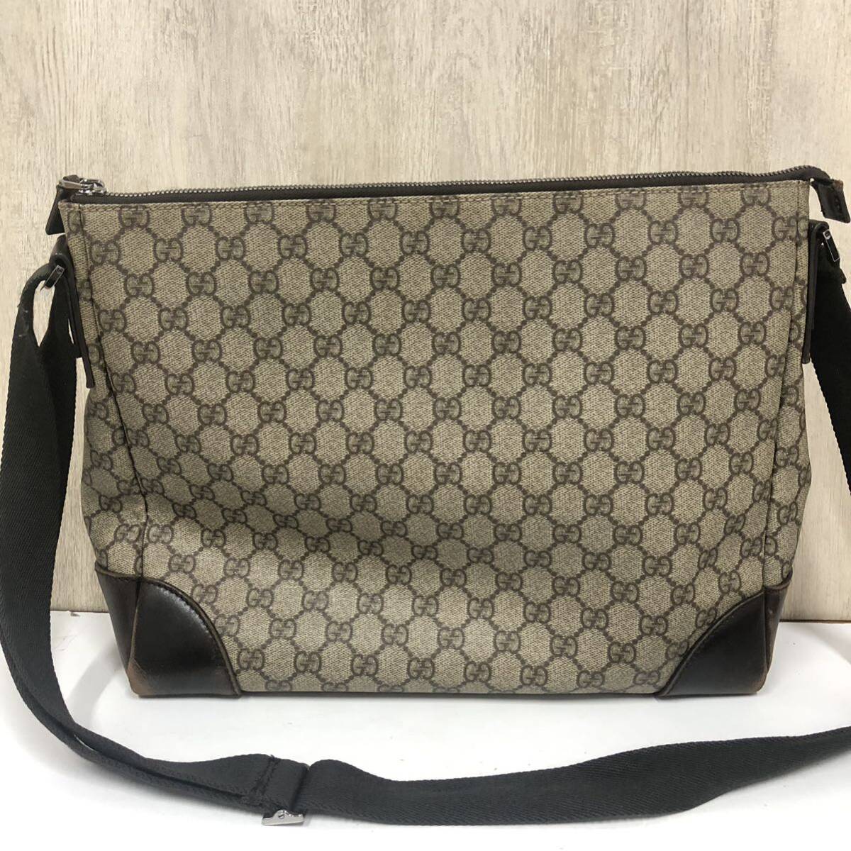 【GUCCI】グッチ★ショルダーバッグ GGプラス 斜め掛け PVC 110054 ベージュ05の画像4