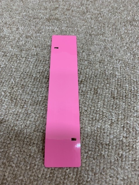 たいこばん たいこバン KINGJIM キングジム 角型印 ピンク テプラ スタンプ ハンコ 判子 製版シート 未使用 新品_画像1
