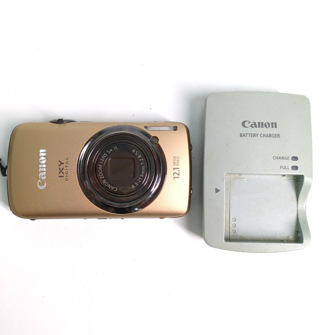 【動作品】キャノン CANON IXY DIGITAL 930 IS コンパクトデジタルカメラ デジカメ ブラウン T0514_画像1