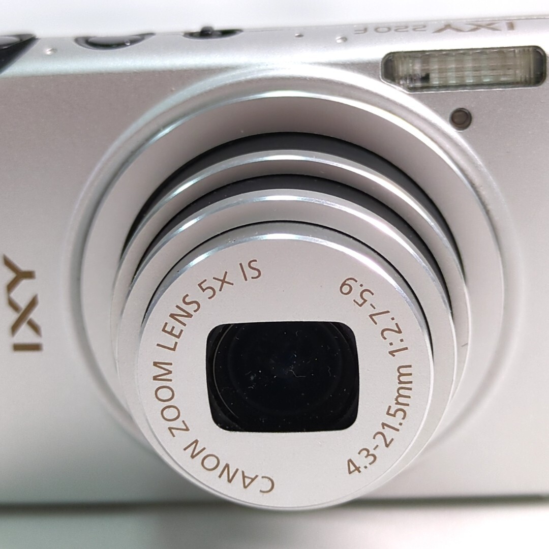 【動作品】CANON キャノン IXY 220F コンパクトデジタルカメラ デジタルカメラ シルバー (元箱、SDメモリー、バッテリー付) H0514_画像5