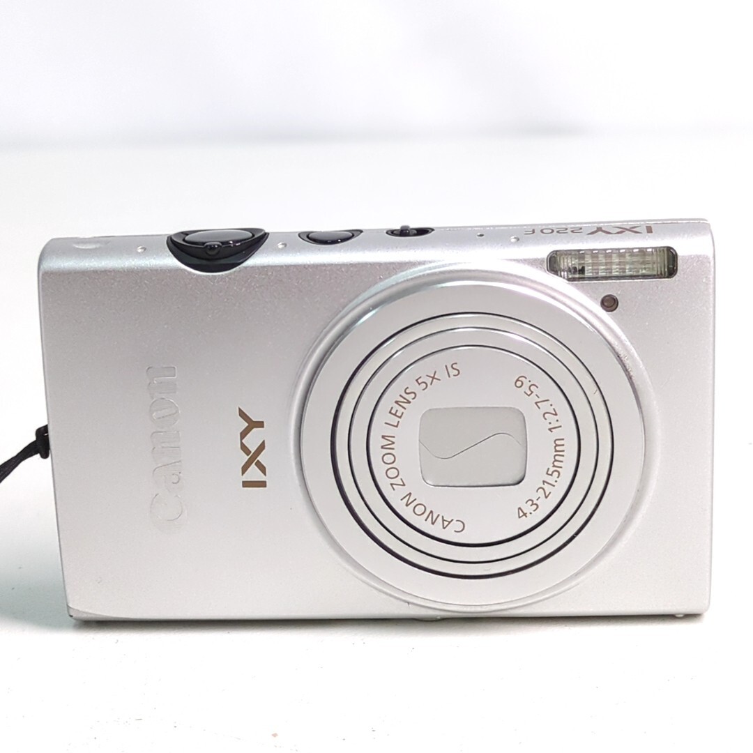 【動作品】CANON キャノン IXY 220F コンパクトデジタルカメラ デジタルカメラ シルバー (元箱、SDメモリー、バッテリー付) H0514_画像2
