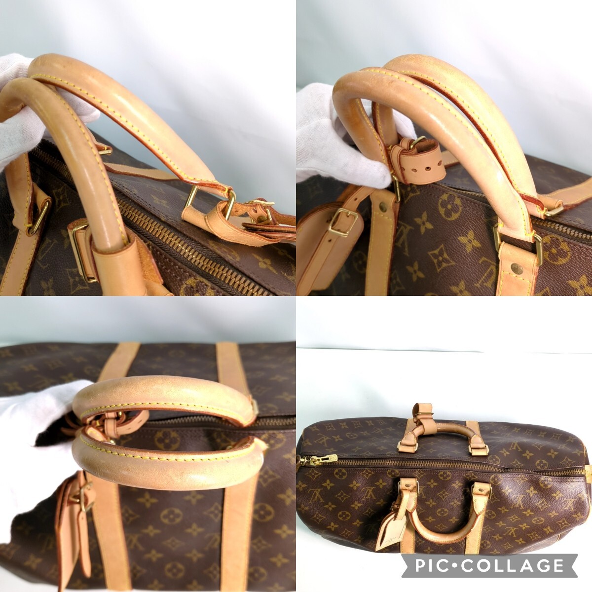 ルイヴィトン LOUIS VUITTON キーポル 45 ハンドバッグ 旅行 出張 ビジネス ボストンバッグ モノグラム ブラウン M41428 T0514_画像6