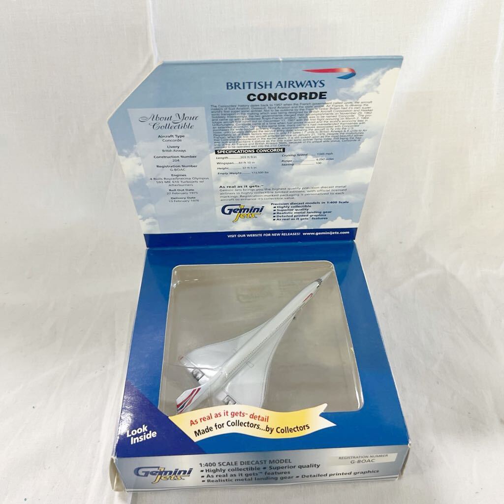 ▲ BRITISH AIRWAYS CONCORDE 1:4000 Gemini Jets 【OTUS-287】_画像4