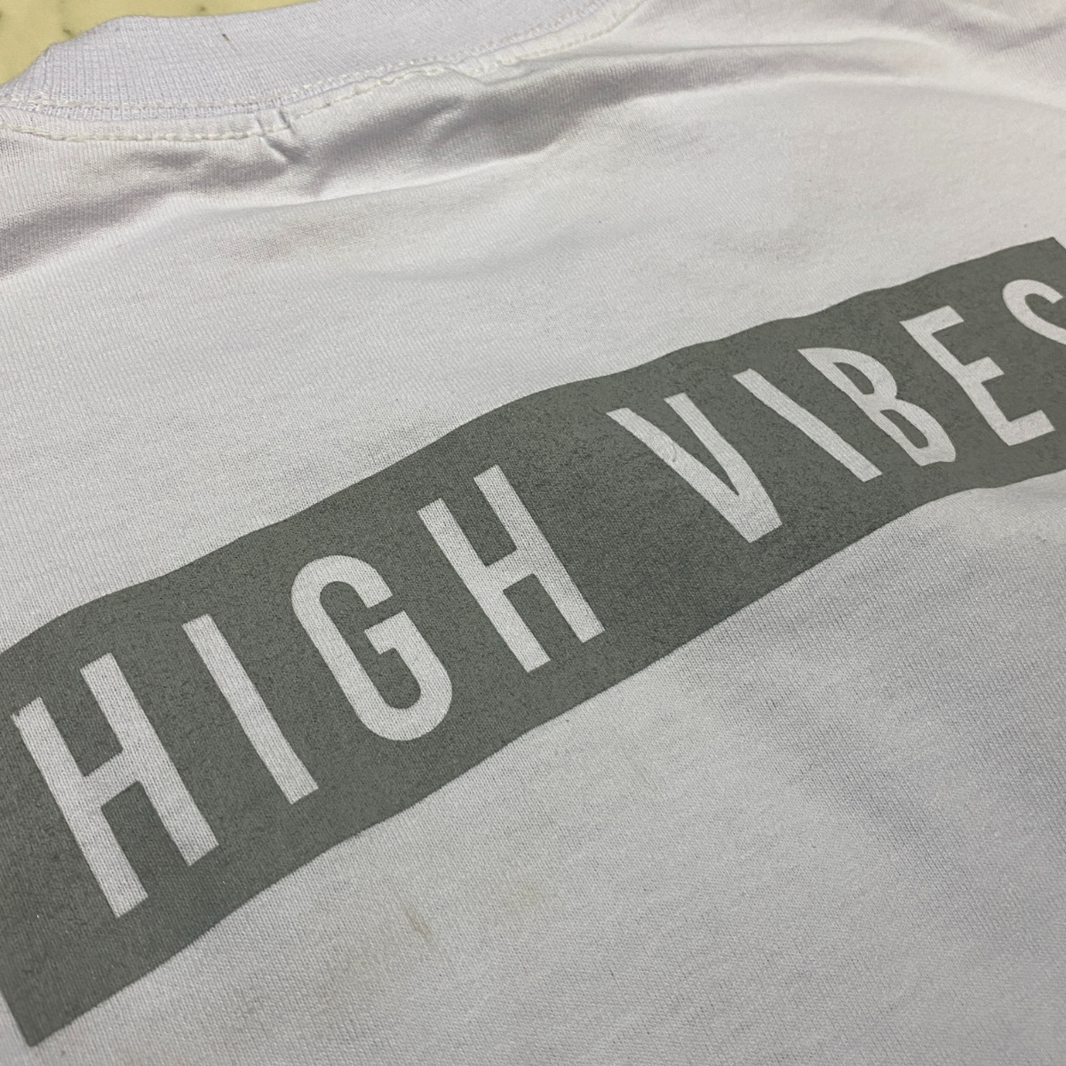 LA発 【3XL】 HIGH VIBES アンダーグラウンド グラフィック ヘビーウェイト 半袖 Tシャツ 白 ハイバイブス Modelo チカーノ メキシコ