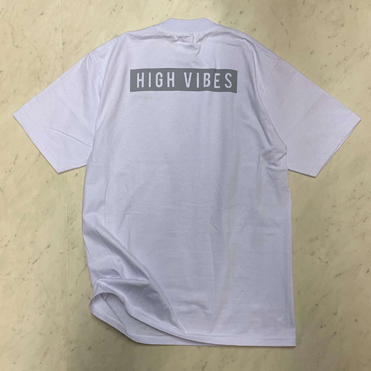 LA発 【L】 HIGH VIBES アンダーグラウンド グラフィック ヘビーウェイト 半袖 Tシャツ 白 ハイバイブス Modelo チカーノ メキシコ_画像4