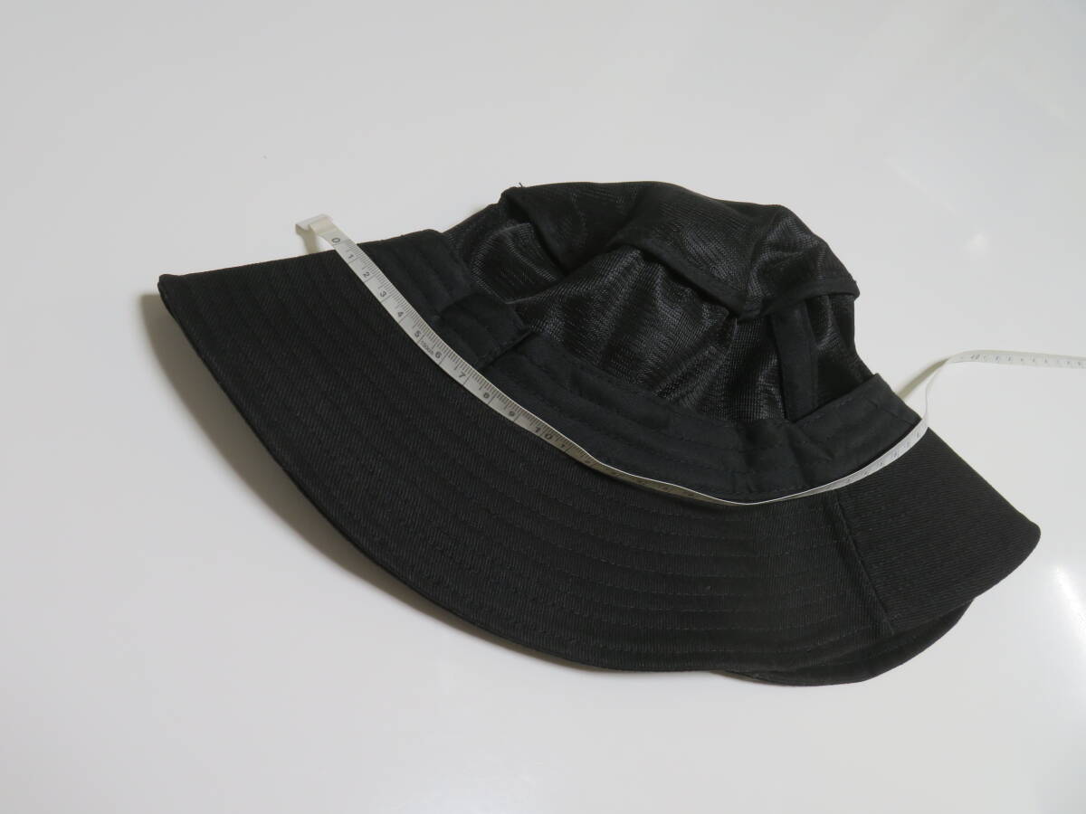 【送料無料】美品 シンプルなバケットハット ブラック系色 メンズ レディース スポーツキャップ 帽子 1個の画像8