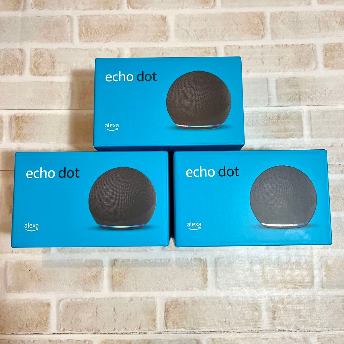 【新品未開封】Amazon Echo Dot 第4世代 チャコール 3台セット