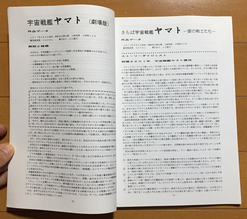 宇宙戦艦ヤマト再入門百科 宇宙戦艦ヤマト再入門全集 同人誌の画像3