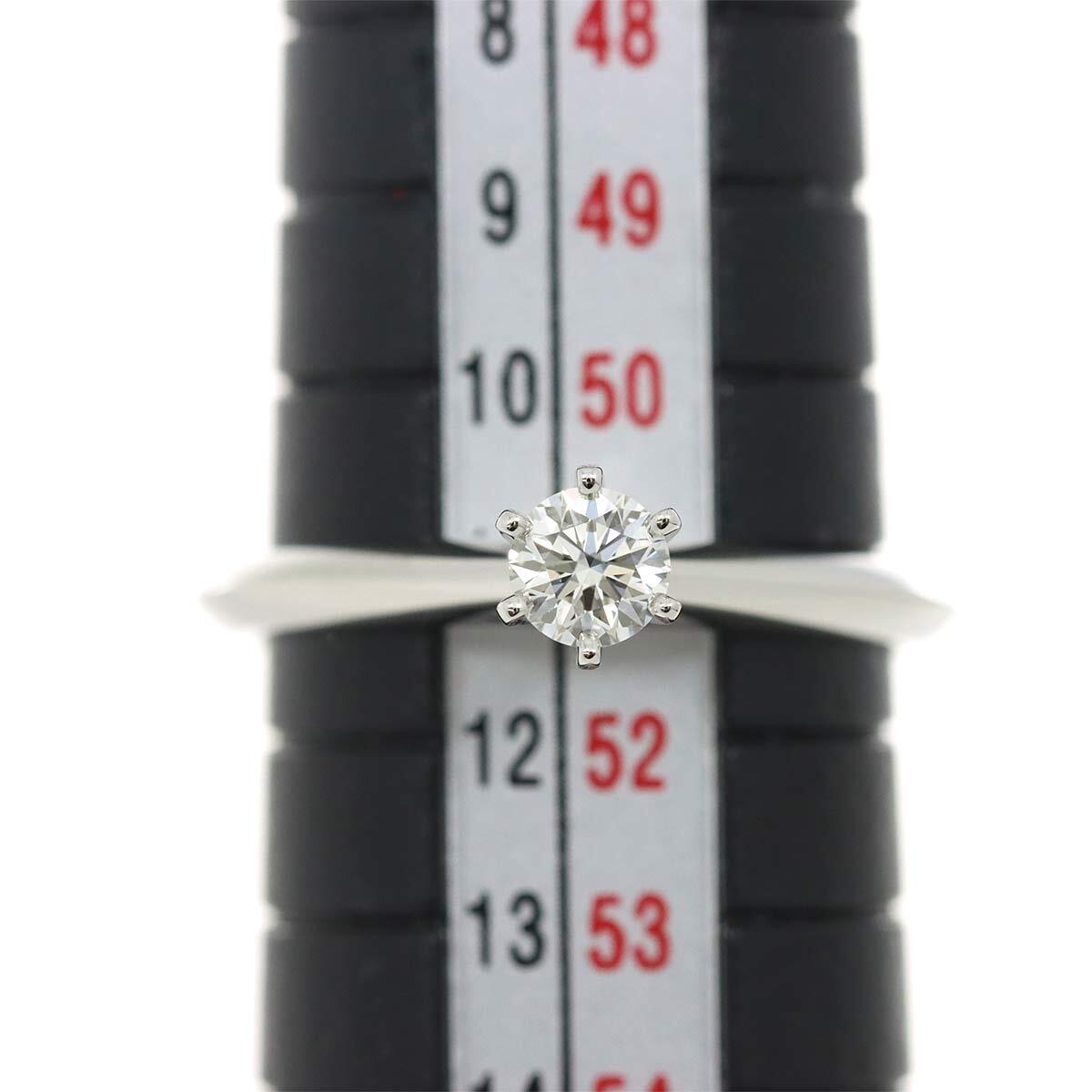 ティファニー TIFFANY&CO. ソリティア ダイヤ 0.25ct I/VS1/3EX 11号 リング Pt プラチナ Diamond Ring 【鑑定書付き】 90227644の画像7