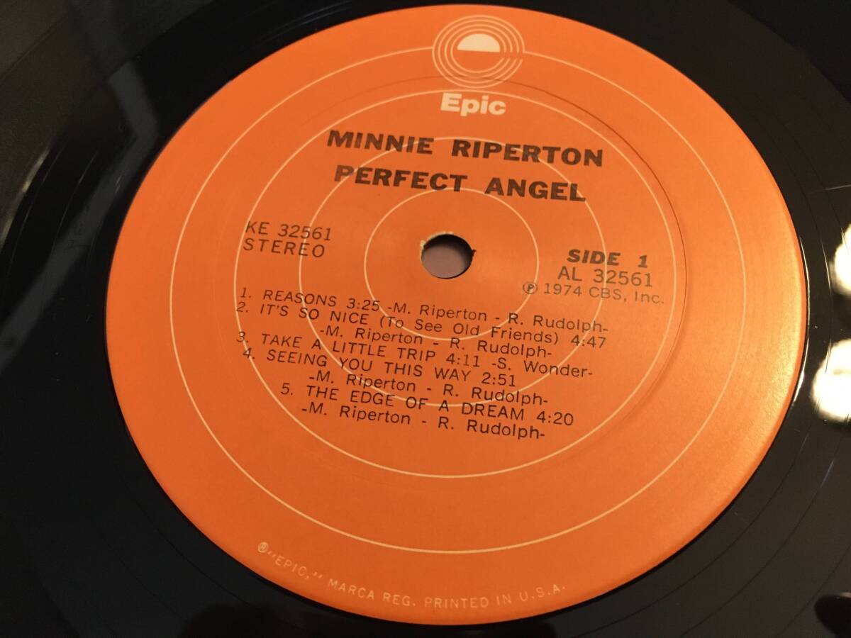 状態悪い USオリジナル盤 Minnie Riperton / Perfect Angel / 両面KENDUN刻印_画像6