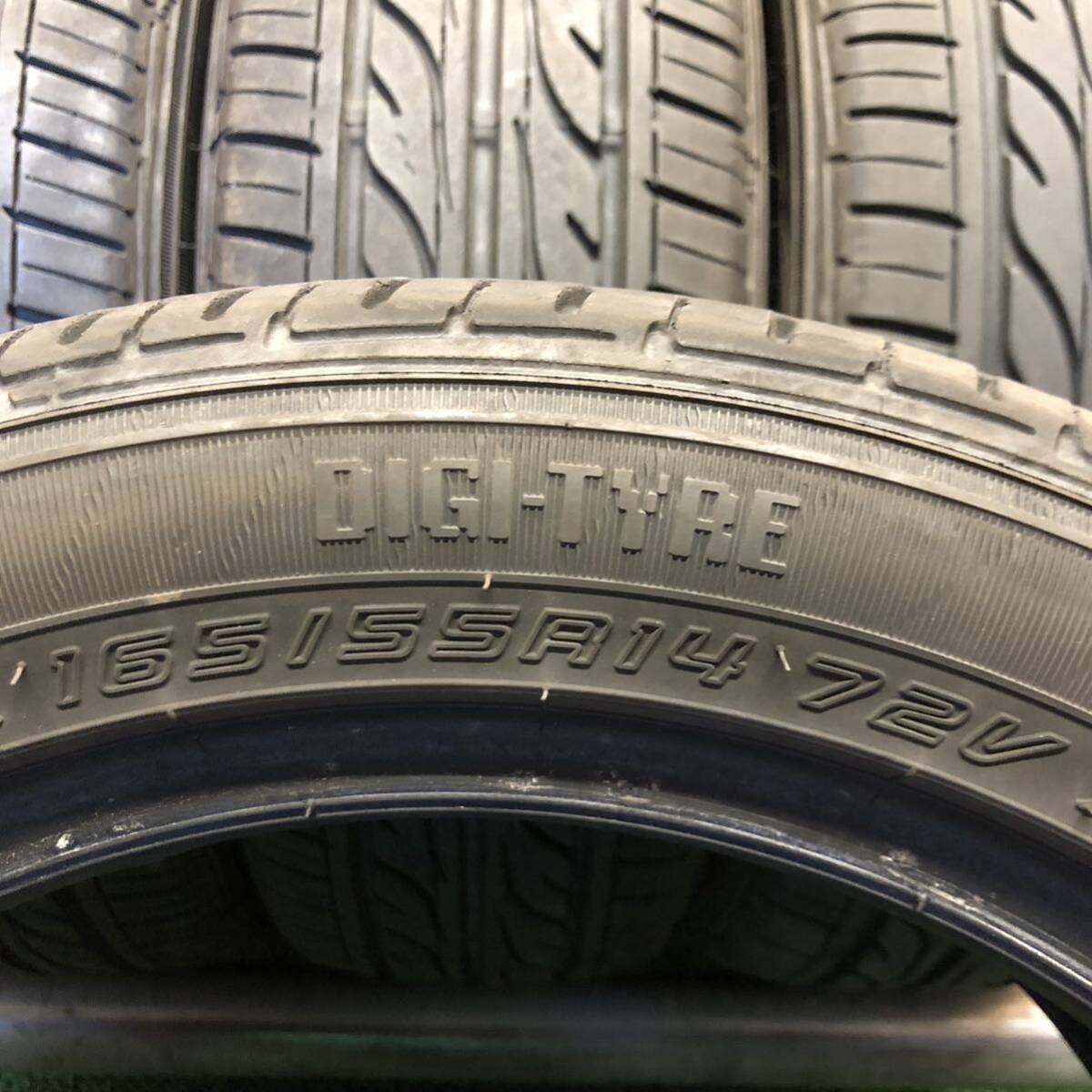 DUNLOP　EC202　165/55R14　72V　極上バリ山4本価格　G-119　福岡　★引き取り大歓迎★千円スタート★早い者勝ち★人気のサイズ★_画像9