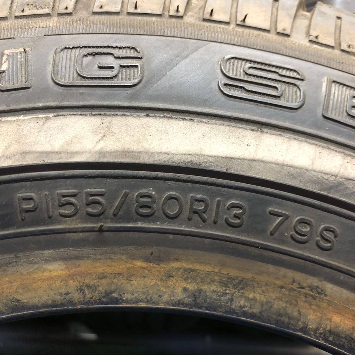 MILESTAR　TOURING　SE　P155/80R13　79S　極上バリ山4本価格　G-122　福岡　★引き取り大歓迎★千円スタート★早い者勝ち★_画像7