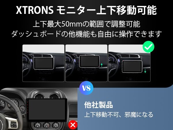 TL10L◆お得 バックカメラ無料付 ! XTRONS 10.1インチ 2din カーオーディオ Bluetooth iPhone Carplay Android auto対応 映像出力 1年保証の画像3