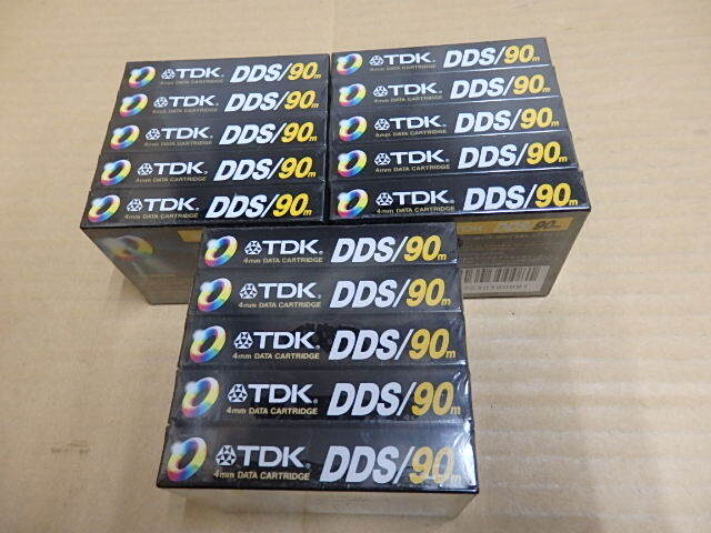 !〇貴重 !! 未開封 カセット TDK DDS/90m 2.0GB 4mm データ カートリッジ テープ 計15本 未使用品 室内保管品 /DAT_画像7