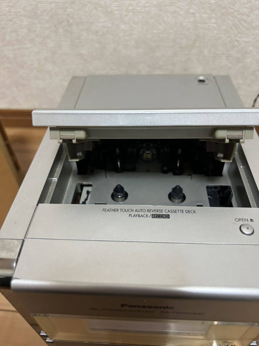 Panasonic パナソニック システムコンポ CDプレイヤー SA-PM300MD スピーカー SB-PM300 通電OK 動作OK 音出しOKの画像5