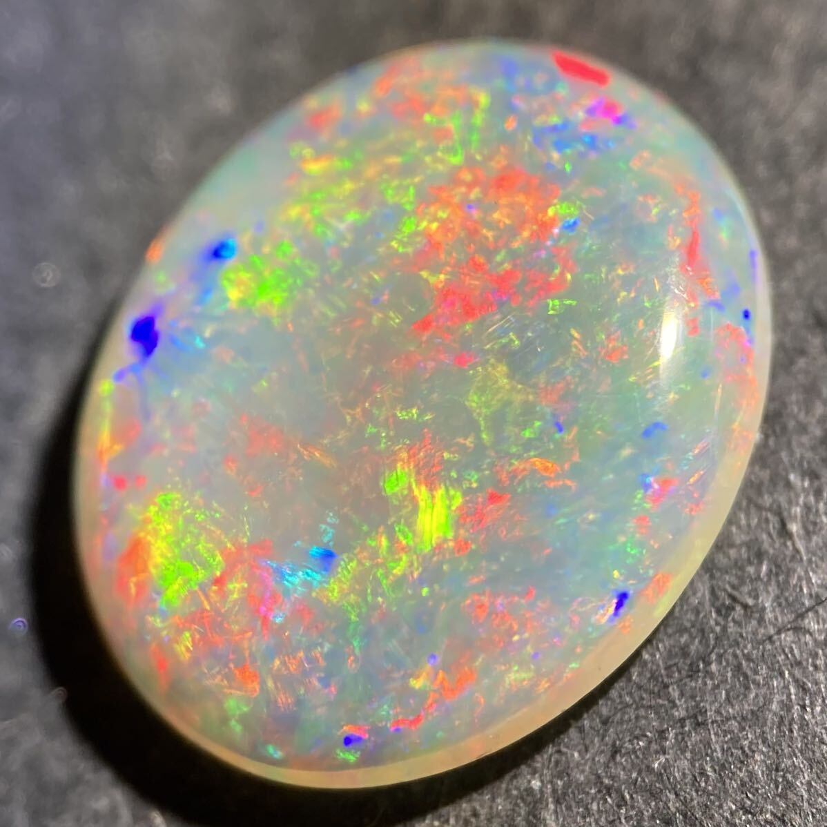 遊色効果抜群!!〔天然オパール1.510ct〕m 10.87×9.09mm ルース 裸石 opal 宝石 ジュエリー jewerly_画像2