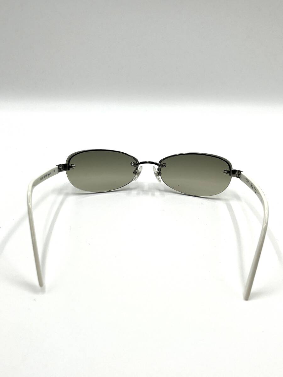 agnes b. Agnes B sunglasses gradation color lens black group frame border white × red lady's 
