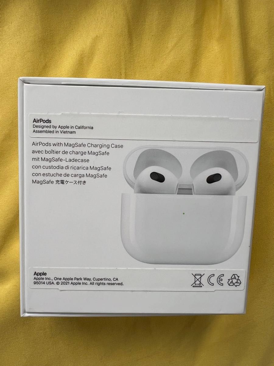 Apple アップル AirPods 第3世代 MME73J ほぼ未使用 保証有 MagSafe充電ケース 国内正規品 超美品